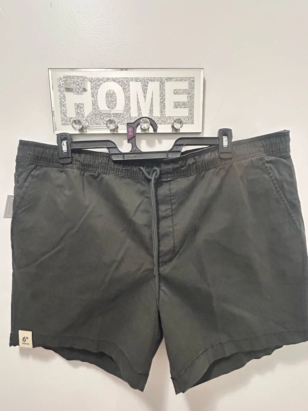 No Boundaries Men’s Black Drawstring Shorts 2XL NWT Cotton Beach